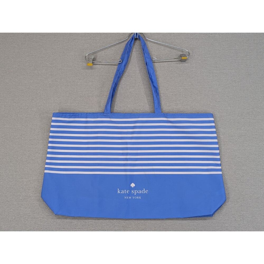 Kate Spade Striped Reusable Tote Blue Bag Shopping